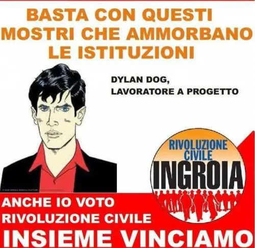 Il giustizialista Ingroia  «ruba» Dylan Dog