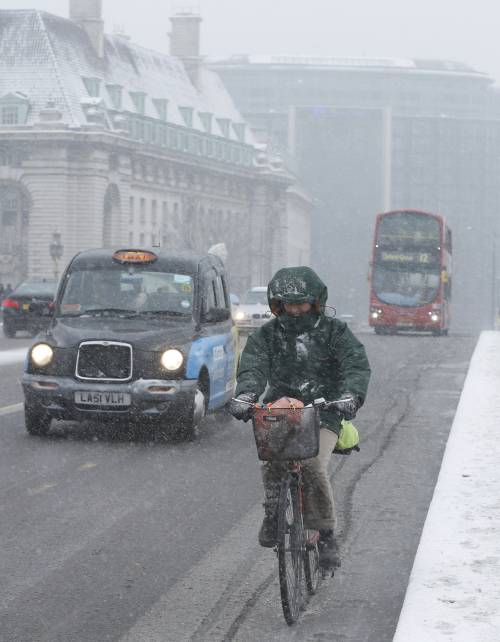 Bufera di neve in tutta Europa