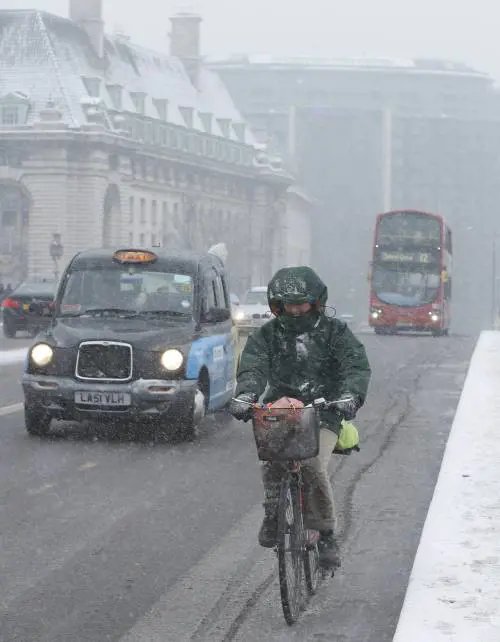 Bufera di neve in tutta Europa