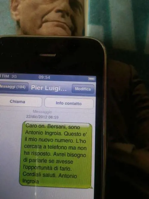 Il messaggio di Ingroia snobbato da Bersani