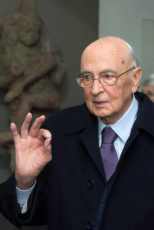 Il presidente della Repubblica Giorgio Napolitano 
