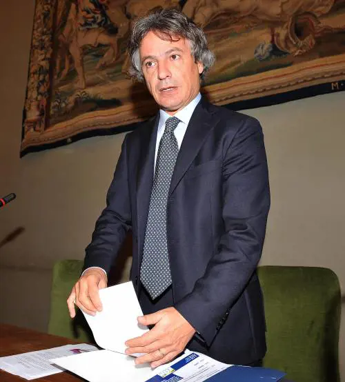 Il presidente dell'Abi Giuseppe Mussari