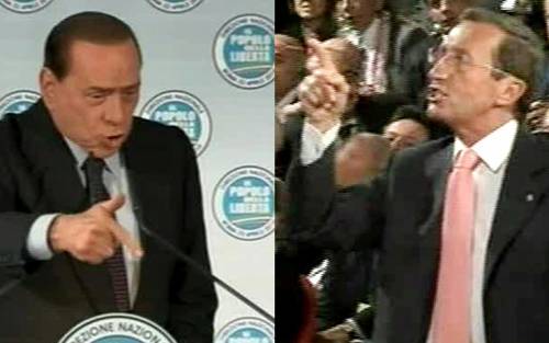 Gianfranco Fini contro Silvio Berlusconi: "Che fai, mi cacci?"