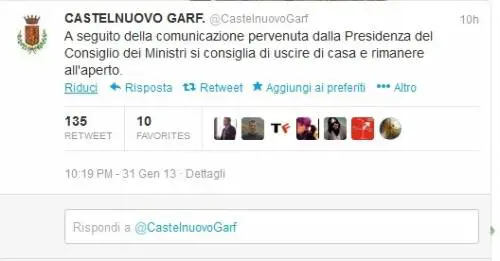 Terremoto, allarme via twitter. Notte di paura in Garfagnana