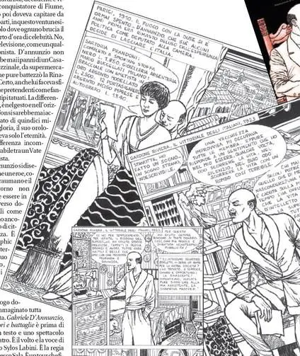 D'Annunzio a fumetti tra grandi imprese e avventure d'amore