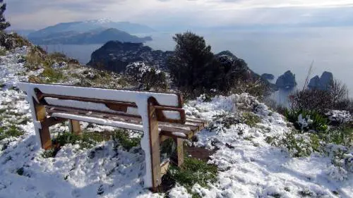 Neve anche a Capri