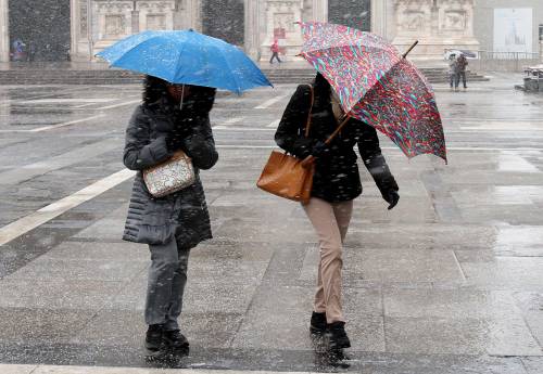 Neve a Milano, Duomo imbiancato