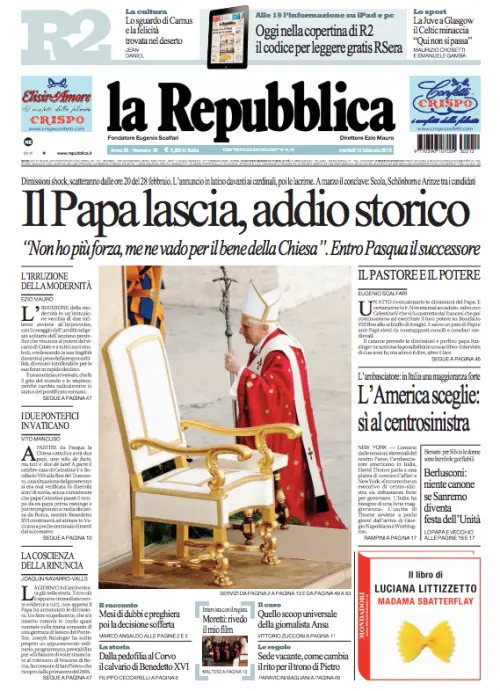 Le prime pagine dei quotidiani nazionali