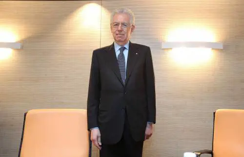 Il presidente del Consiglio Mario Monti 