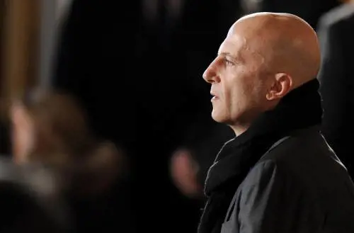 Augusto Minzolini durante la manifestazione di presentazione dei candidati del Pdl