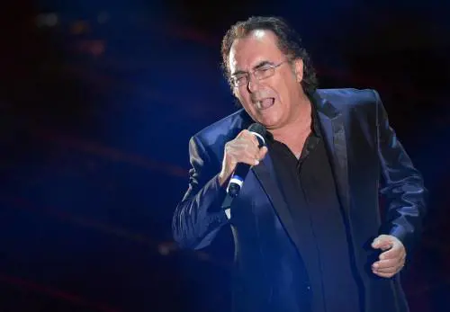 Al Bano sul palco del teatro Ariston