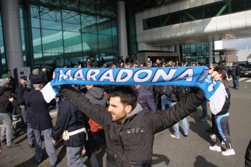 Diego Maradona di ritorno in Italia