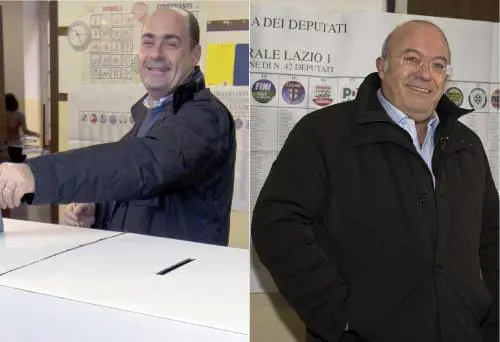 Nicola Zingaretti e Francesco Storace