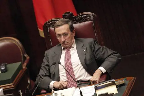 Il Presidente della Camera dei Deputati Gianfranco Fini