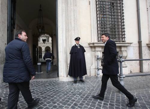 Renzi da Monti a Palazzo Chigi 