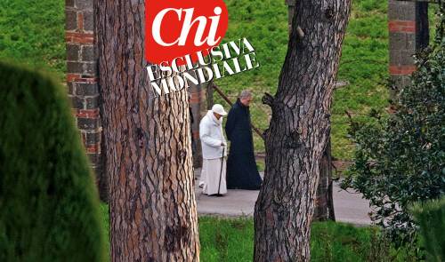 Berretto, sciarpa e rosario: la nuova vita di Ratzinger