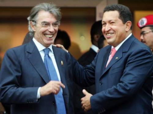 Massimo Moratti rende onore a Chavez