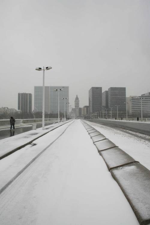 Parigi "in bianco": neve sulla capitale