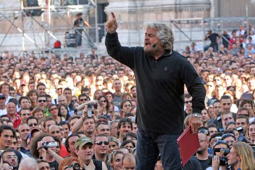Il comico Beppe Grillo
