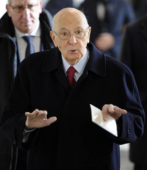 Il presidente della Repubblica, Giorgio Napolitano