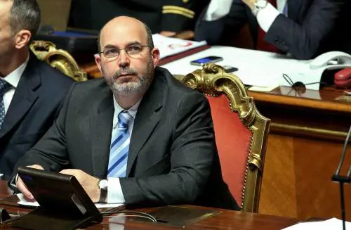 Vito Crimi in aula del Senato