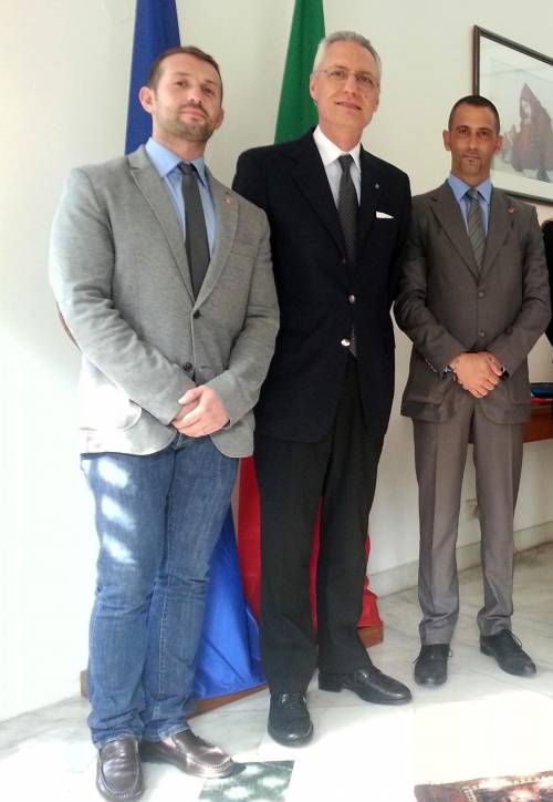 Salvatore Girone, l'ambasciatore Daniele Mancini, Massimiliano Latorre