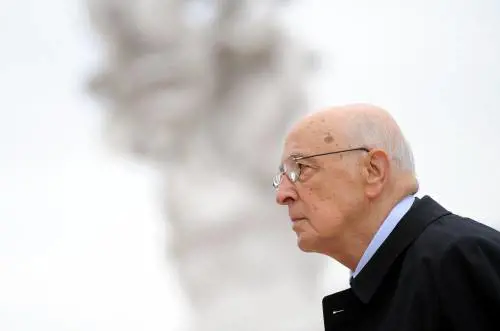Il presidente della Repubblica, Giorgio Napolitano
