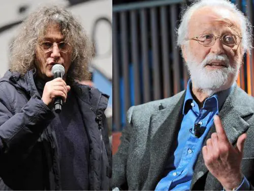 Eugenio Scalfari e Gianroberto Casaleggio