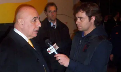 Claudio Lippi con Adriano Galliani