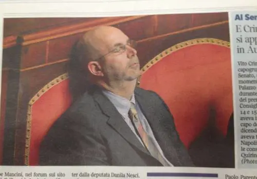 Ritaglio tratto dal Corriere della sera
