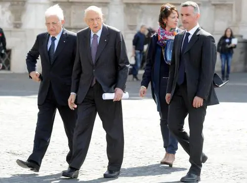Il presidente della Repubblica, Giorgio Napolitano