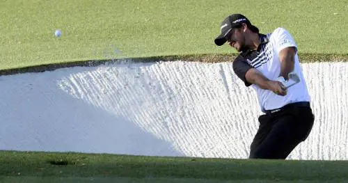 Jason Day nel bunker della 15° buca