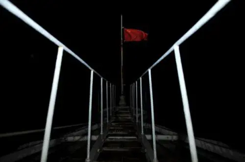 La bandiera dell'Urss su galleria Vittorio Emanuele