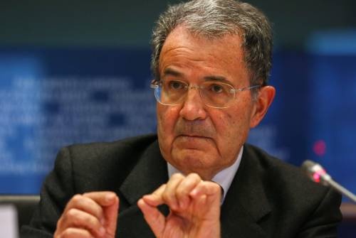 Romano Prodi durante un suo intervento al Parlamento europeo