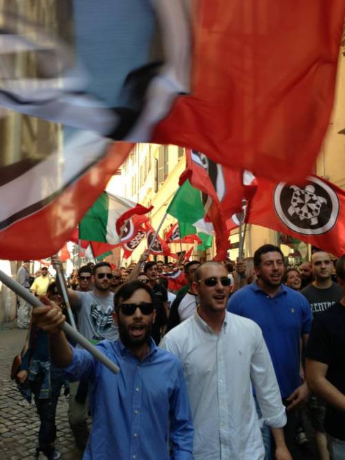 Il popolo del centrodestra in piazza contro Prodi