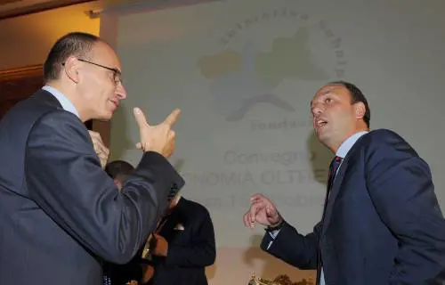 Angelino Alfano ed Enrico Letta