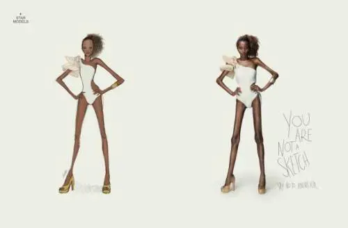 La nuova scioccante campagna contro l'anoressia