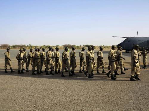 Soldati del Burkina Faso della International Support Mission in Mali (AFISMA)