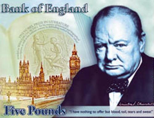 Rivoluzione sulle banconote: la regina fa posto a Churchill