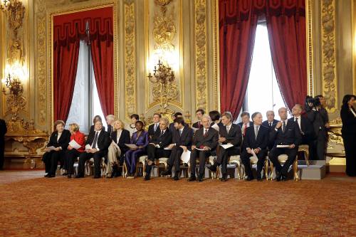 Letta e i ministri giurano sulla Costituzione