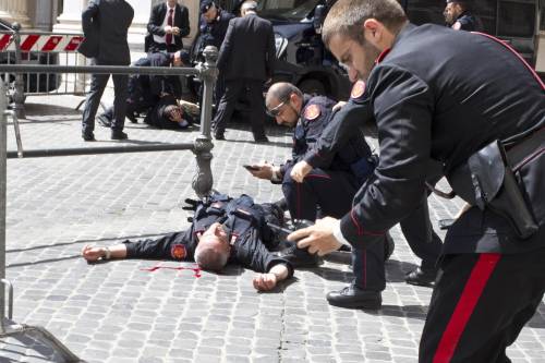 Uno dei due Carabinieri rimasti feriti nella sparatoria davanti a Palazzo Chigi
