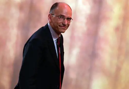 Il presidente del Consiglio Enrico Letta