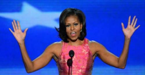 Il “braccio di ferro” di Michelle Obama