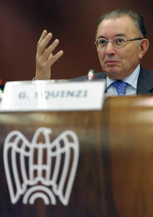 Il presidente di Confindustria Giorgio Squinzi