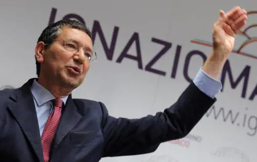 Il candidato sindaco di Roma per il centrosinistra, Ignazio Marino