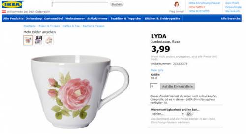 Ikea, tazza Lyda difettosa: si rompe con liquido caldo