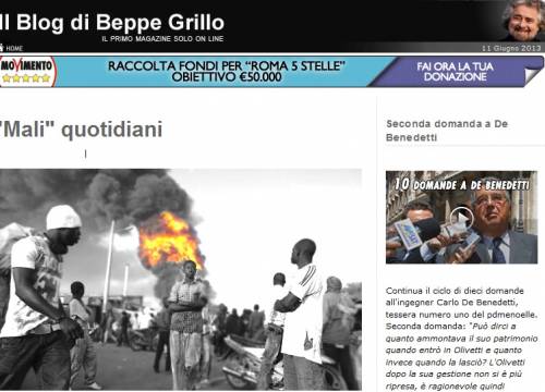 Il blog di Grillo nasconde il flop del Movimento 5 Stelle