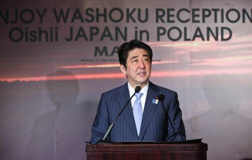 Il primo ministro giapponese Shinzo Abe