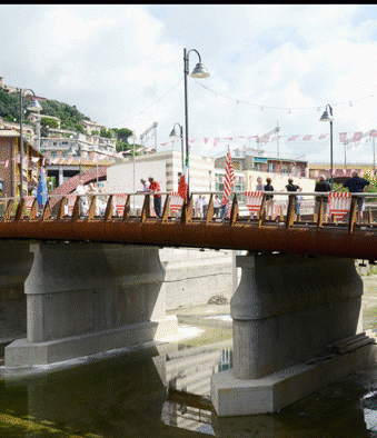 Recco inaugura un ponte per lo sviluppo