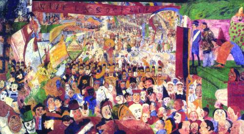 «L'entrata di Cristo a Bruxelles» (1889), di James Ensor
